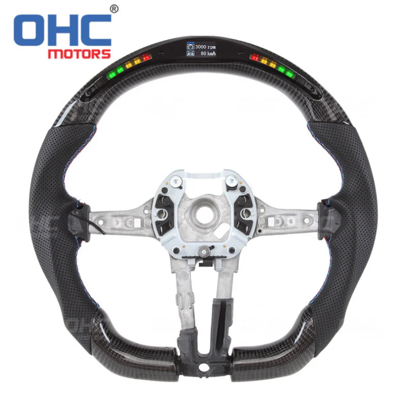 Leather Carbon LED Steering Wheel